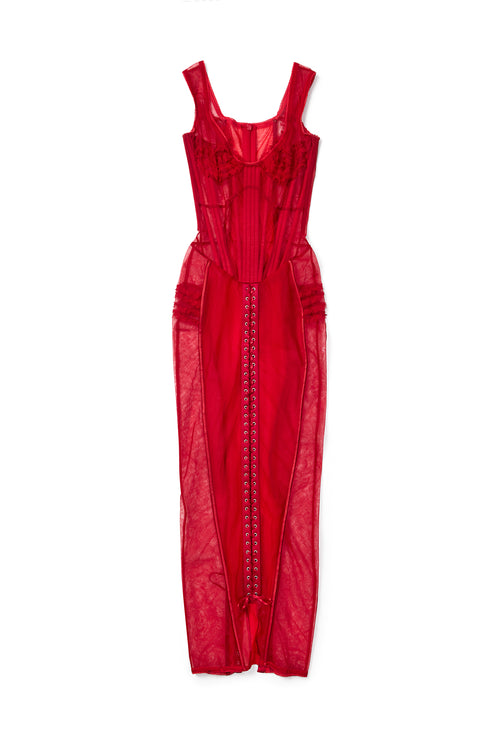 Innocent Bondage Dress -Red