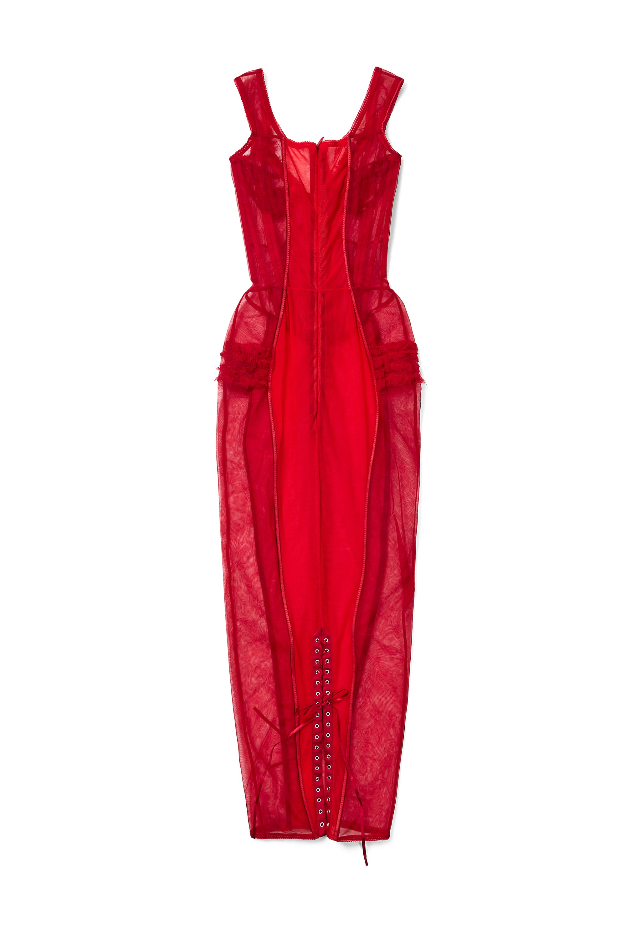 satin dress bondage The Legacy of Donatella Versace's Bondage Dress Donatella Versace Famous Dress 1997