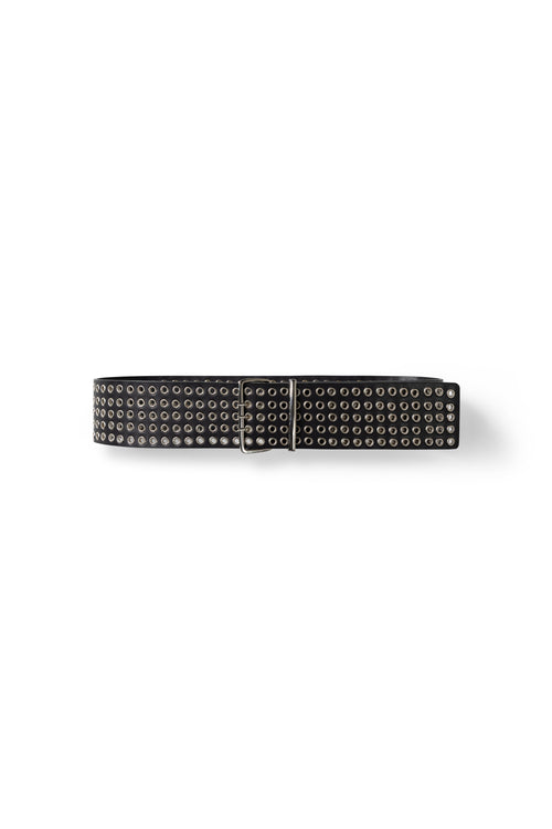 BLACK EYELET BELT