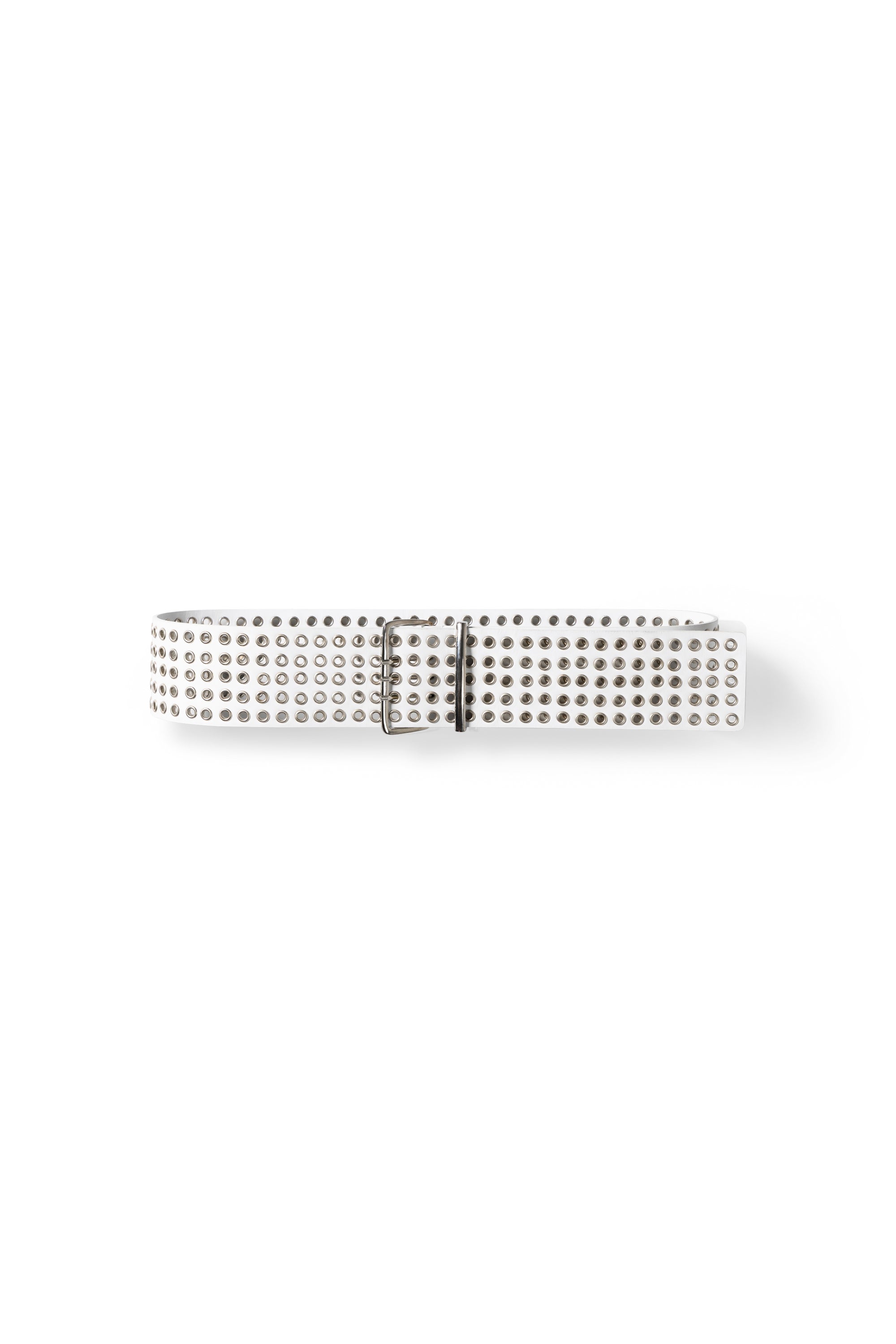 WHITE EYELET BELT