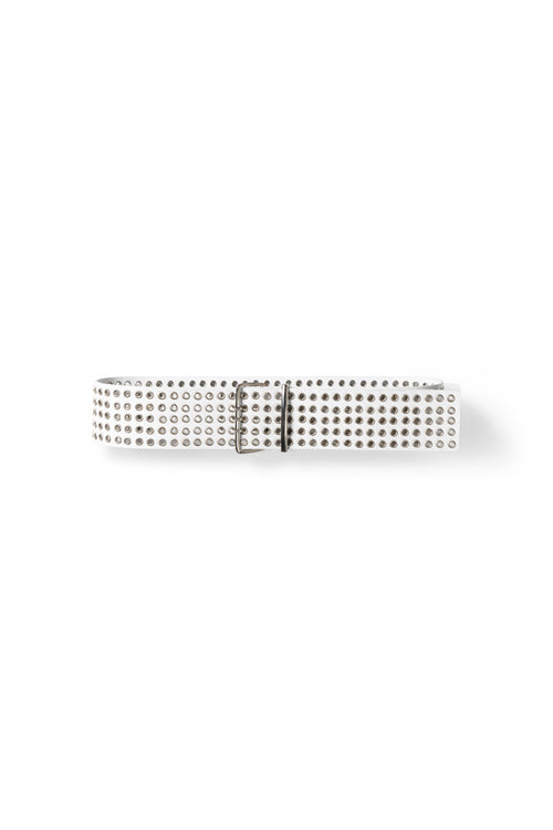 WHITE EYELET BELT
