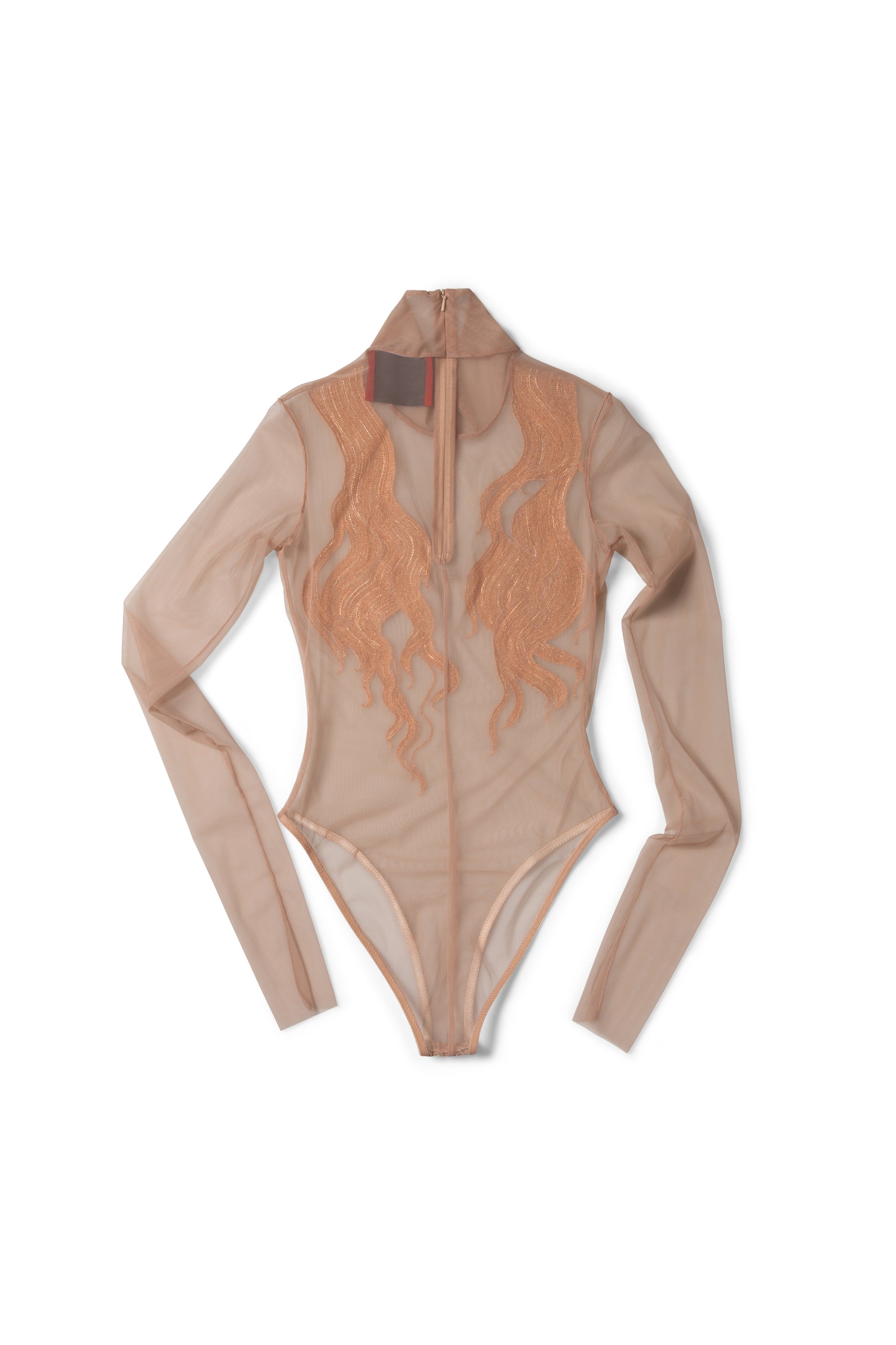 OLD WAVES BODYSUIT - NUDE