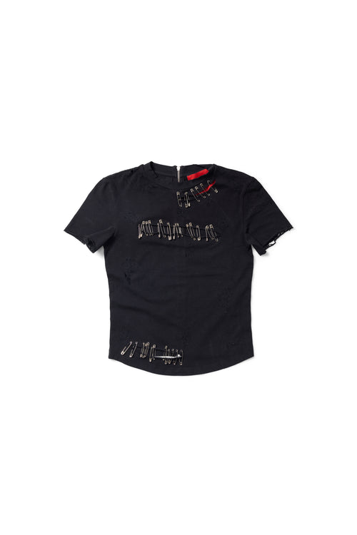 Safety Pin T-shirt - Black