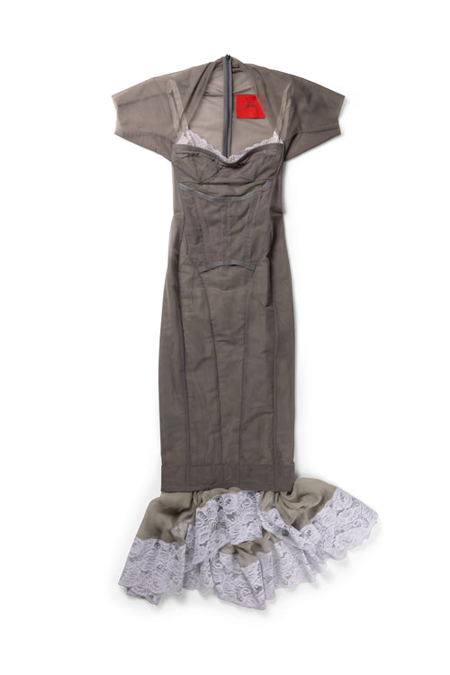 Cloudy Border Dress
